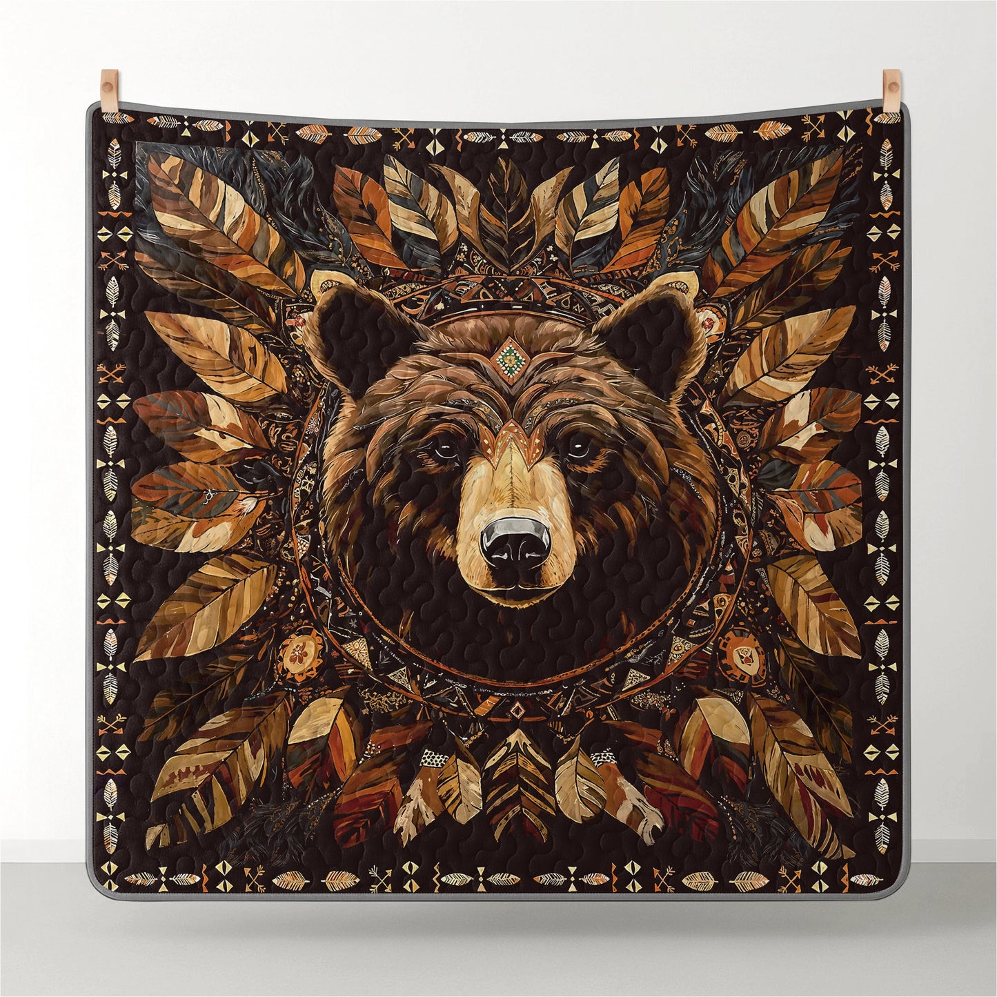Pajabear Quilt 3-Piece Set Bear Totem Dream