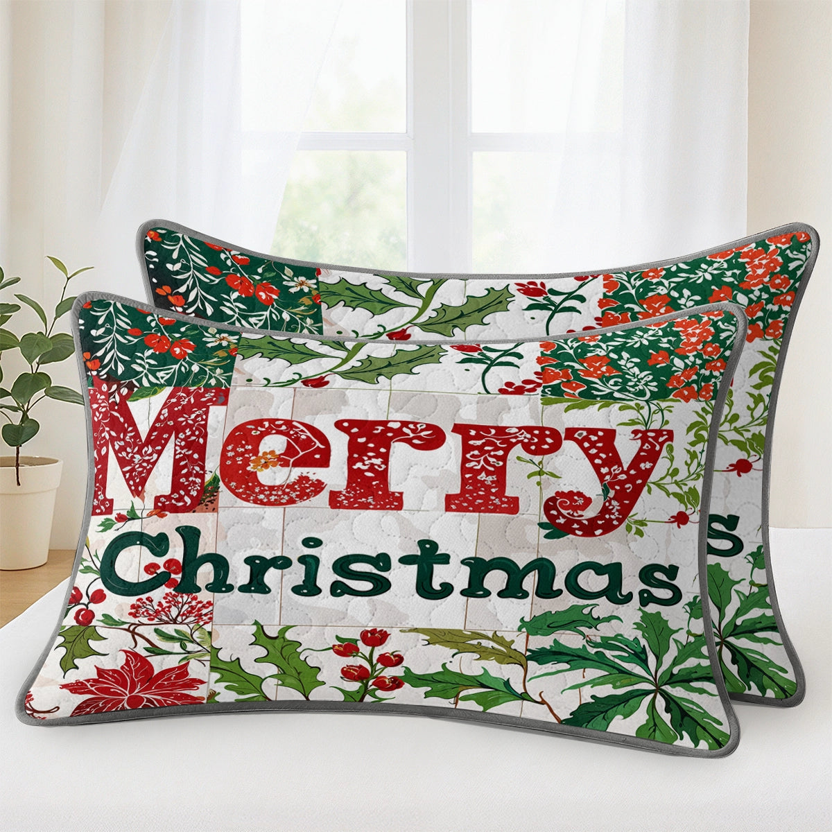 Pajabear Quilt 3-Piece Set Merry Christmas