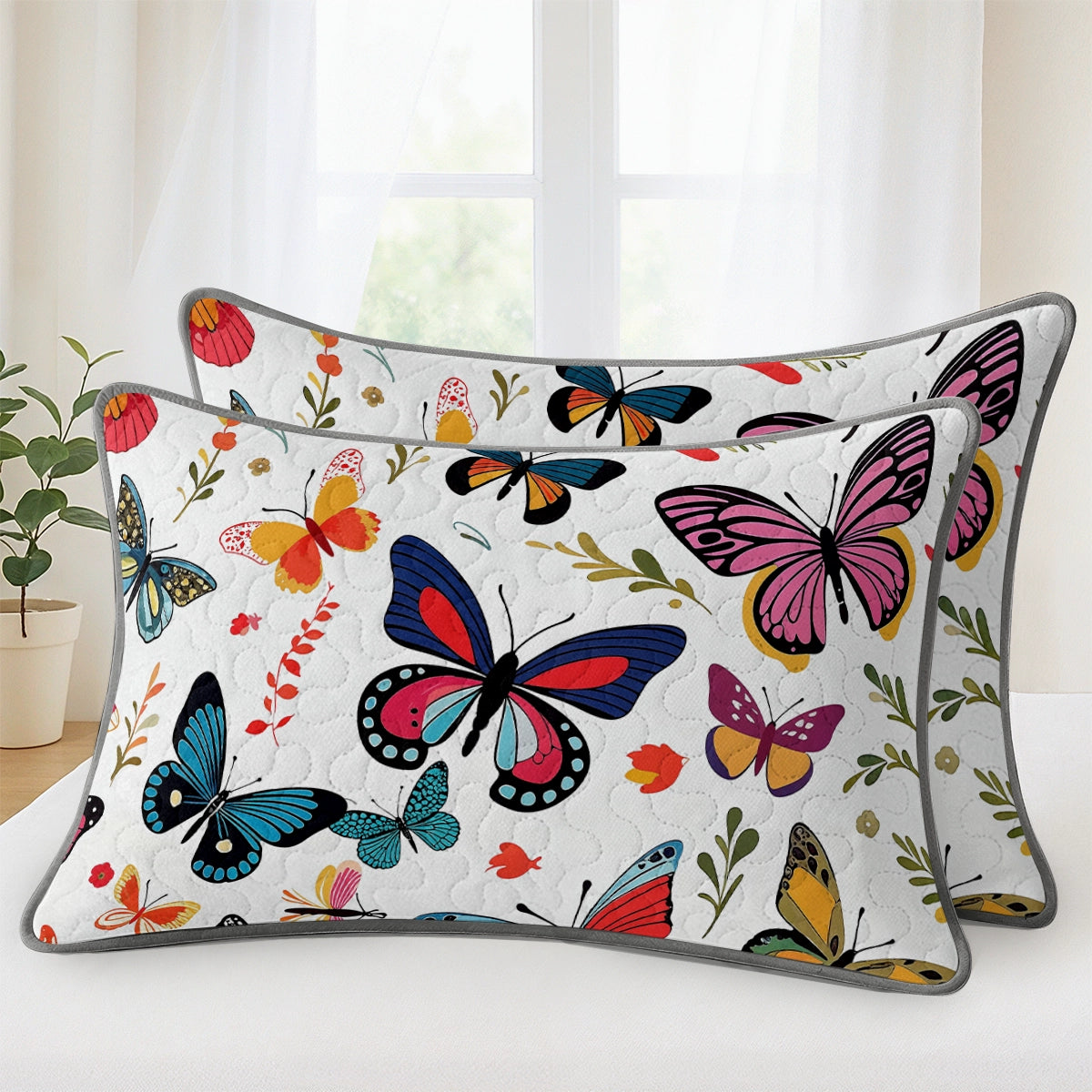Pajabear Quilt 3-Piece Set Delightful Butterflies