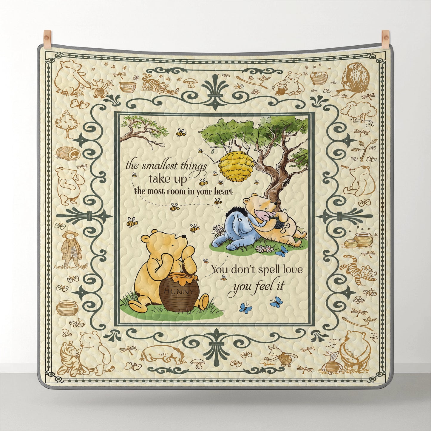 Pajabear Quilt 3-Piece Set Winnie The Pooh Cozy
