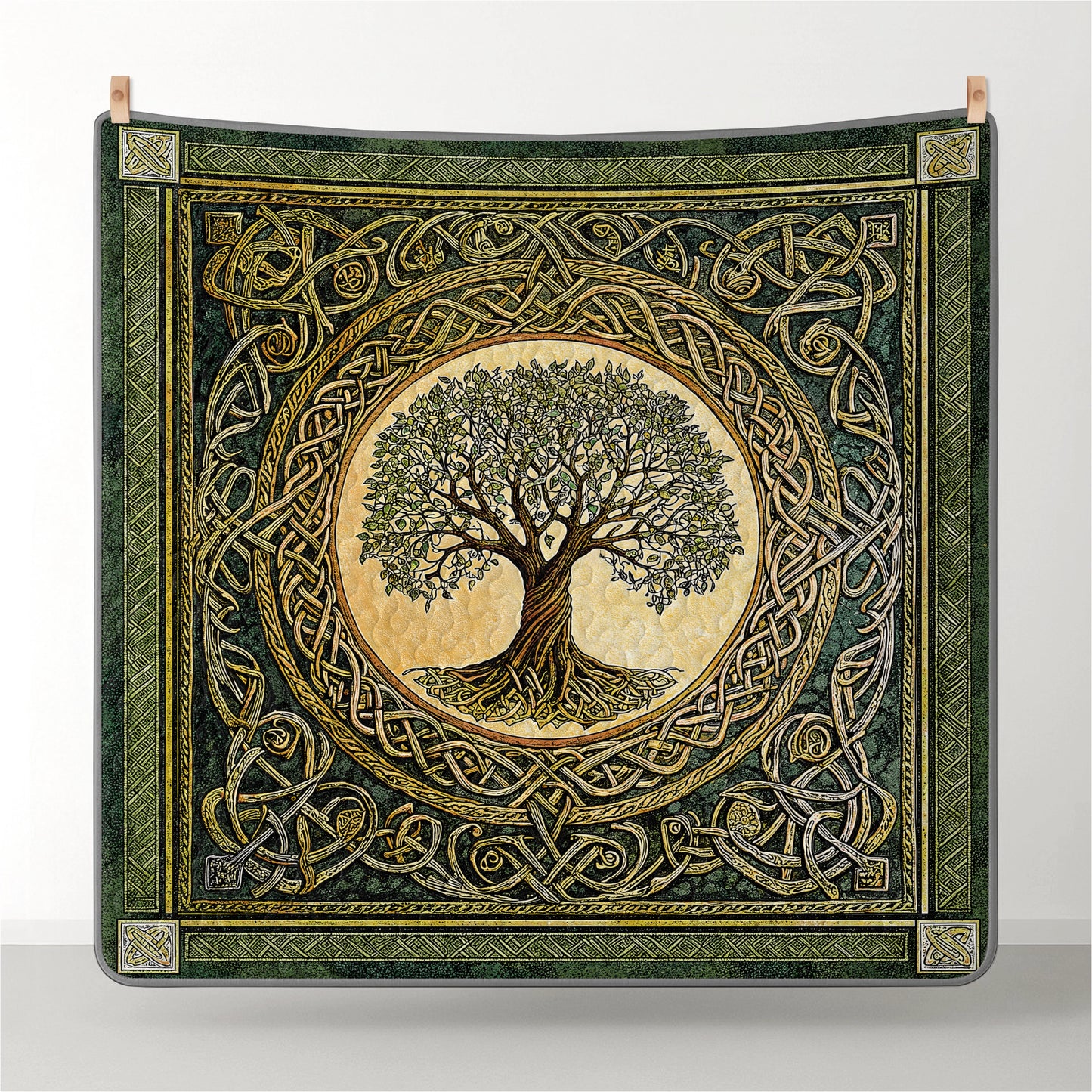 Pajabear Quilt 3-Piece Set The Eternal Celtic Tree of Life