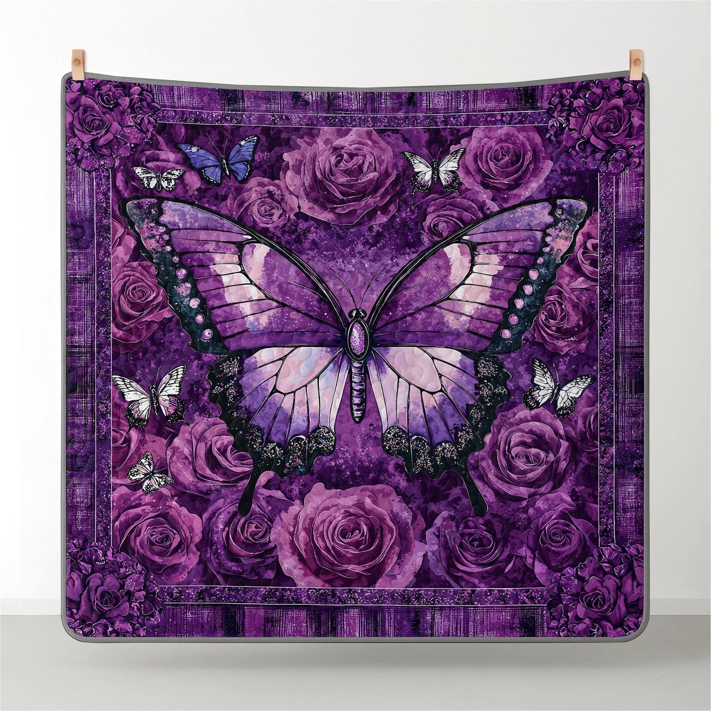 Pajabear Quilt 3-Piece Set Purple Butterfly Dreams