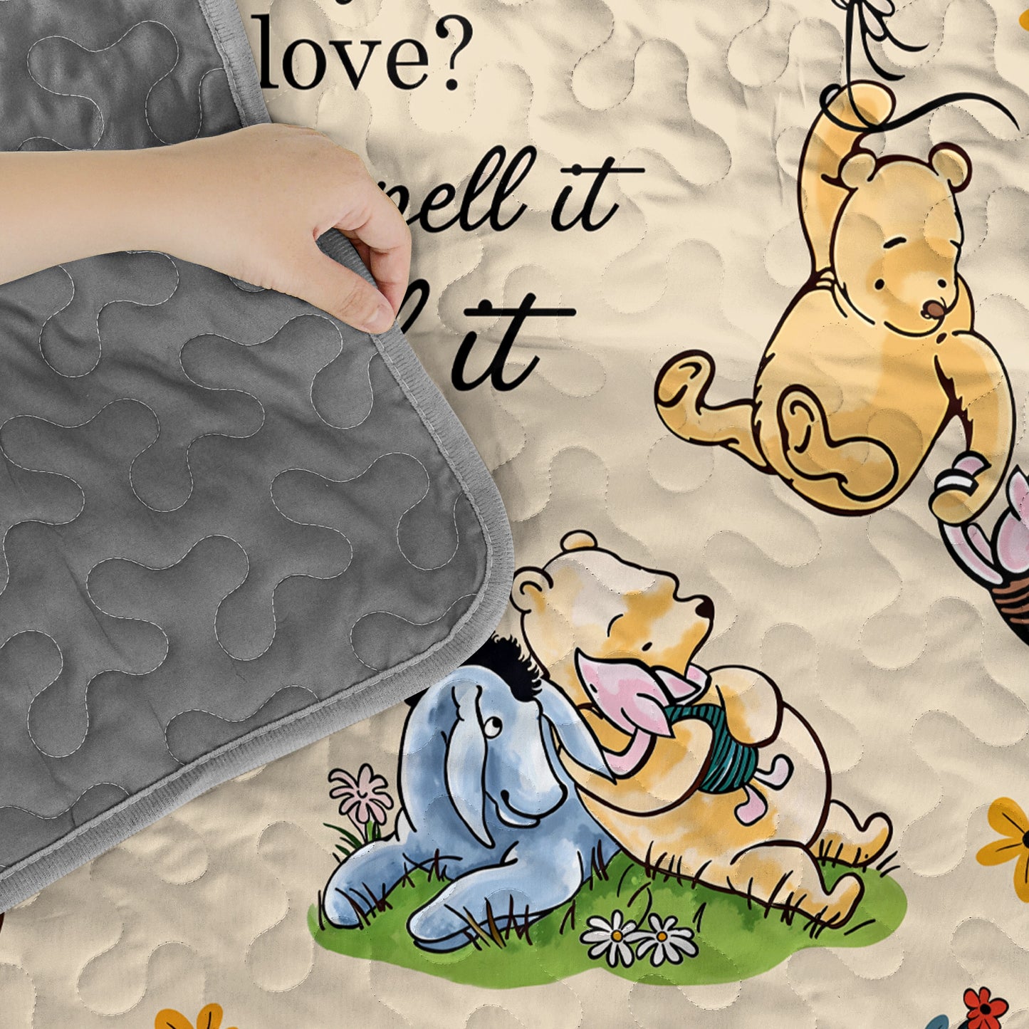 Pajabear Quilt 3-Piece Set Pooh The Love
