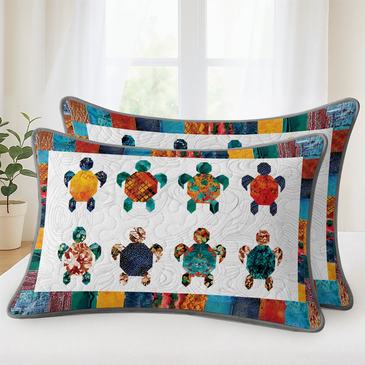 Pajabear Quilt 3-Piece Set Sea Turtle Friends