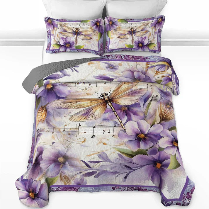 Pajabear Quilt 3-Piece Set Melodic Dragonfly
