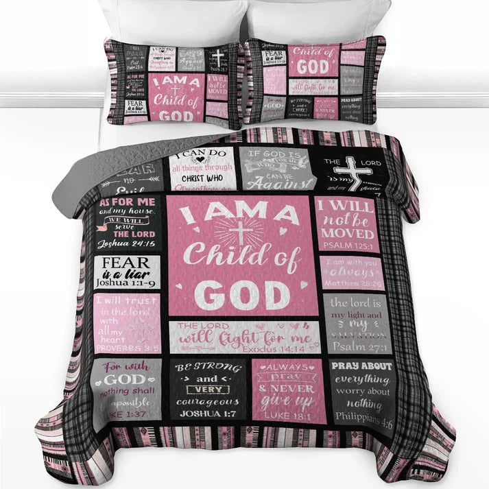 Pajabear Quilt 3-Piece Set Child of God
