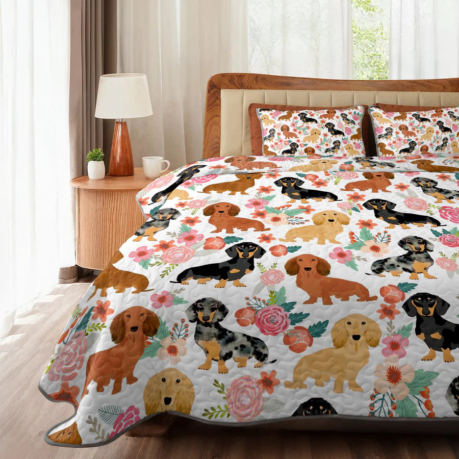 Pajabear Quilt 3-Piece Set Blossom Weenies