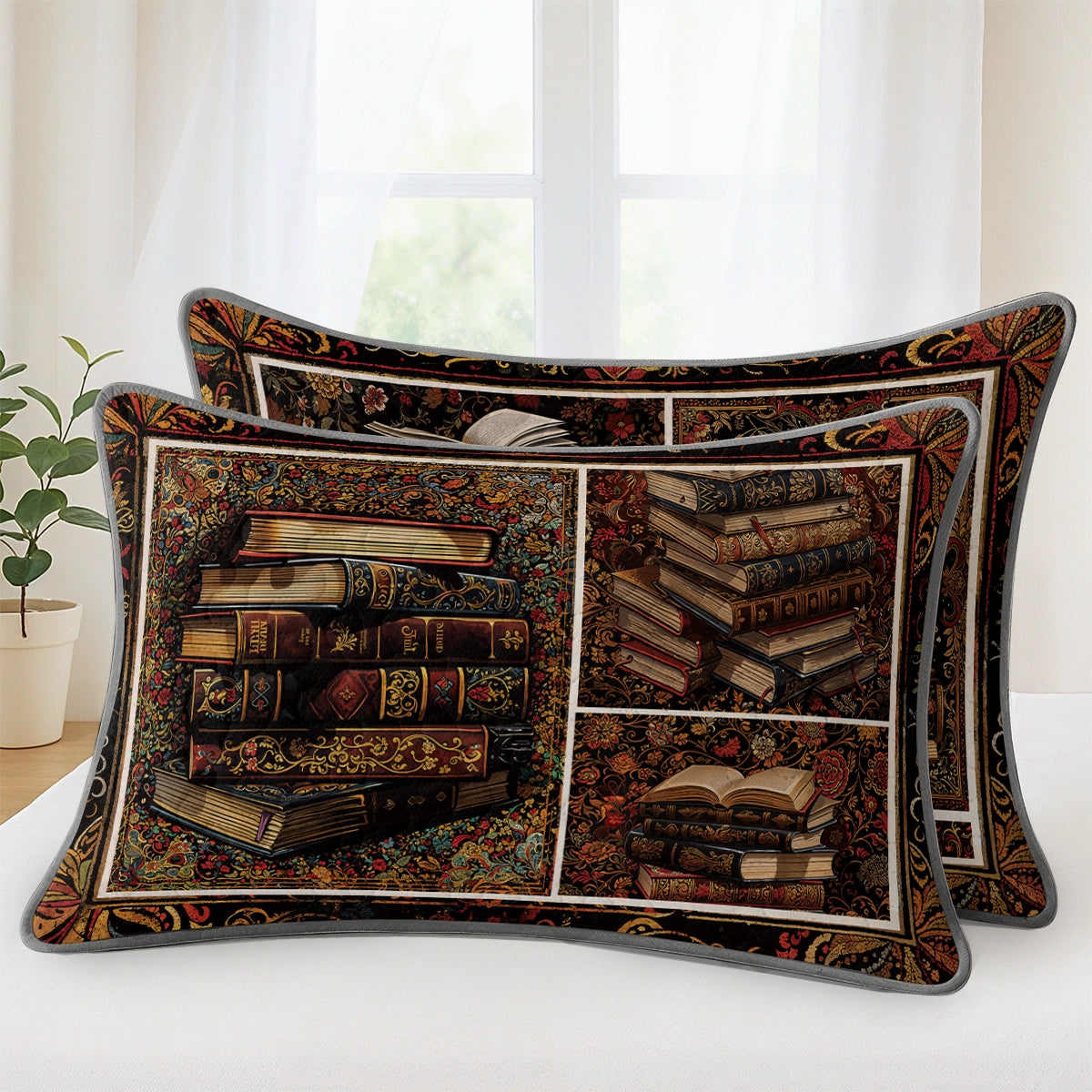 Pajabear Quilt 3-Piece Set Reading Classic Literature