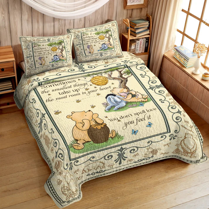 Pajabear Quilt 3-Piece Set Winnie The Pooh Cozy