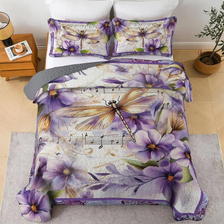 Pajabear Quilt 3-Piece Set Melodic Dragonfly
