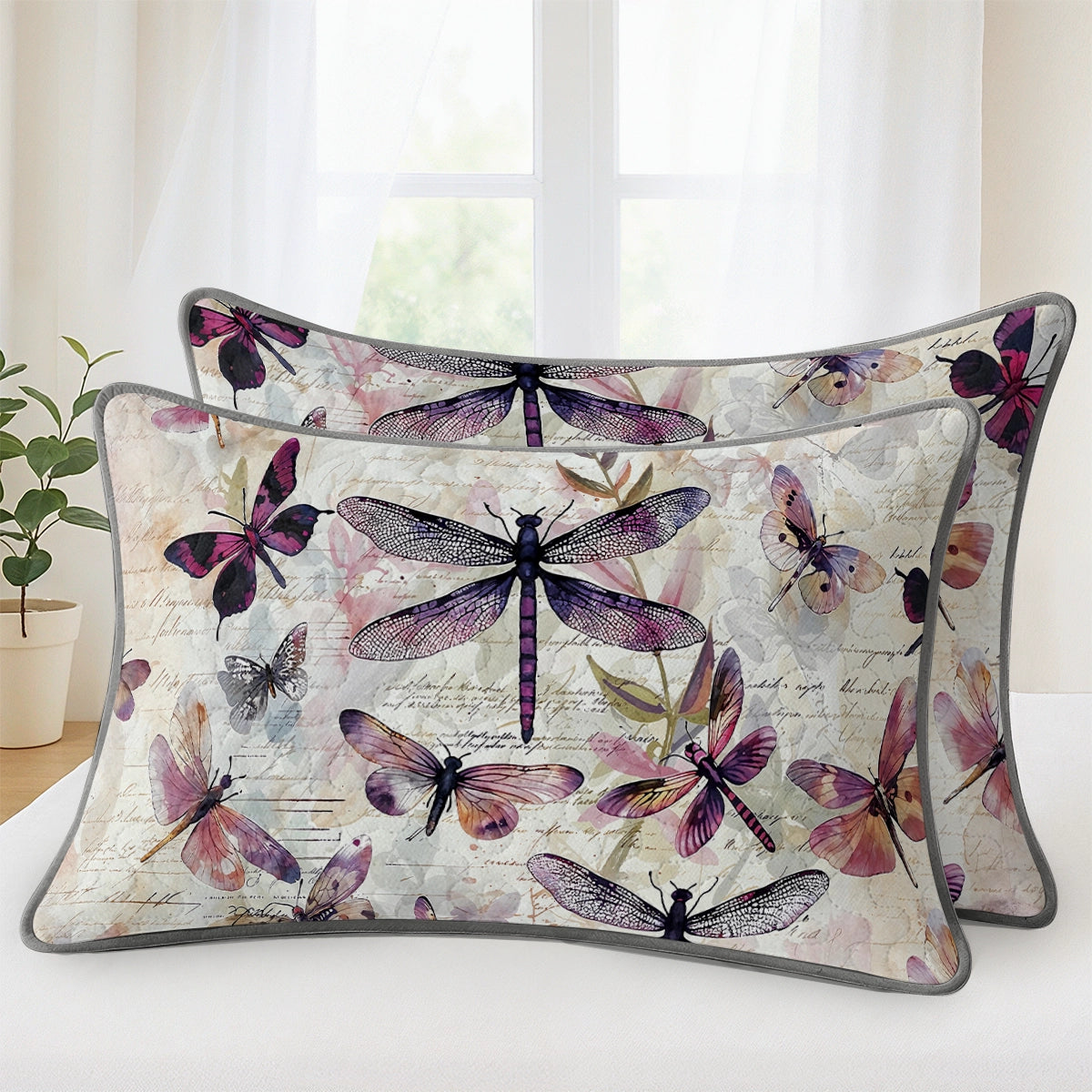 Pajabear Quilt 3-Piece Set Dragonfly Dreams