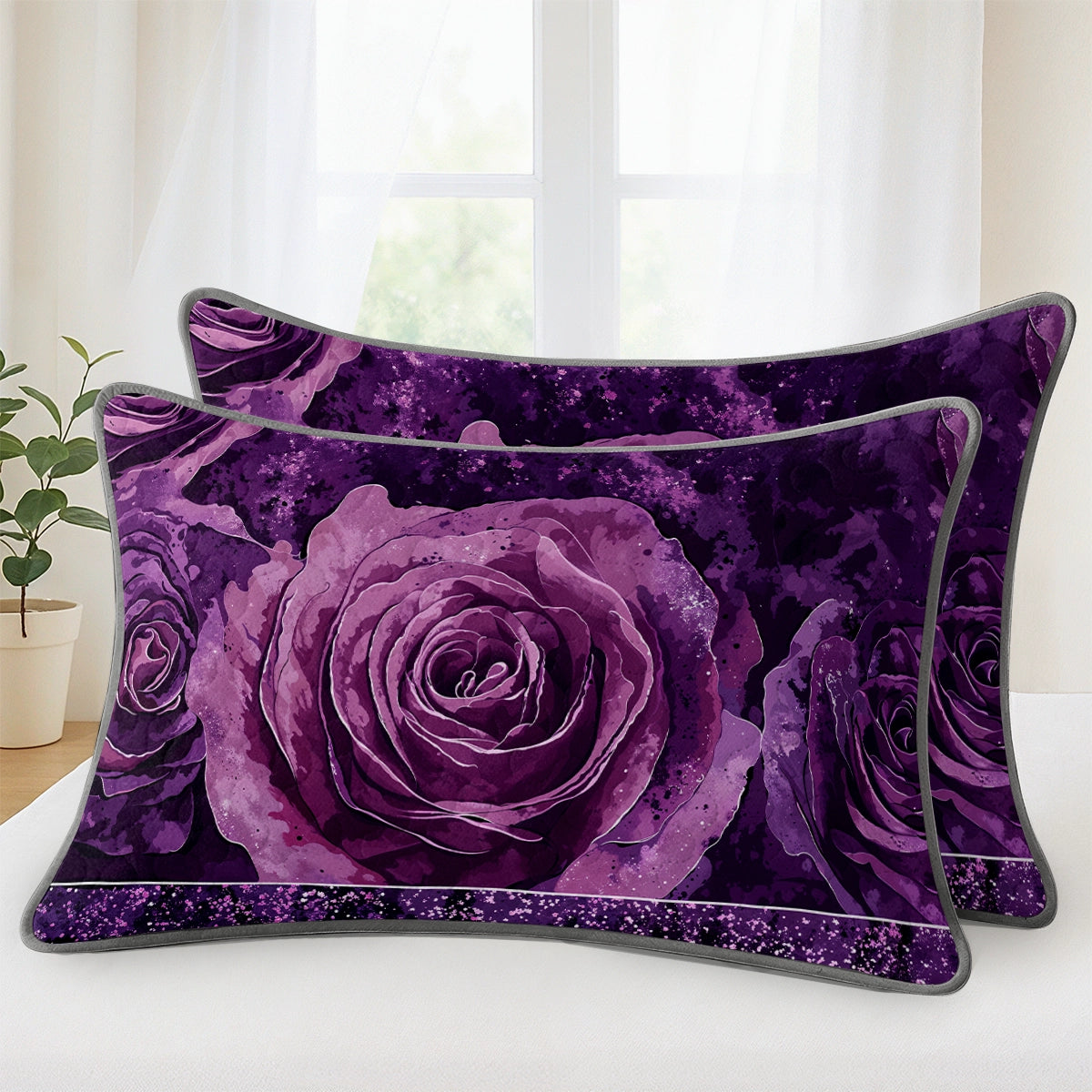 Pajabear Quilt 3-Piece Set Purple Butterfly Dreams