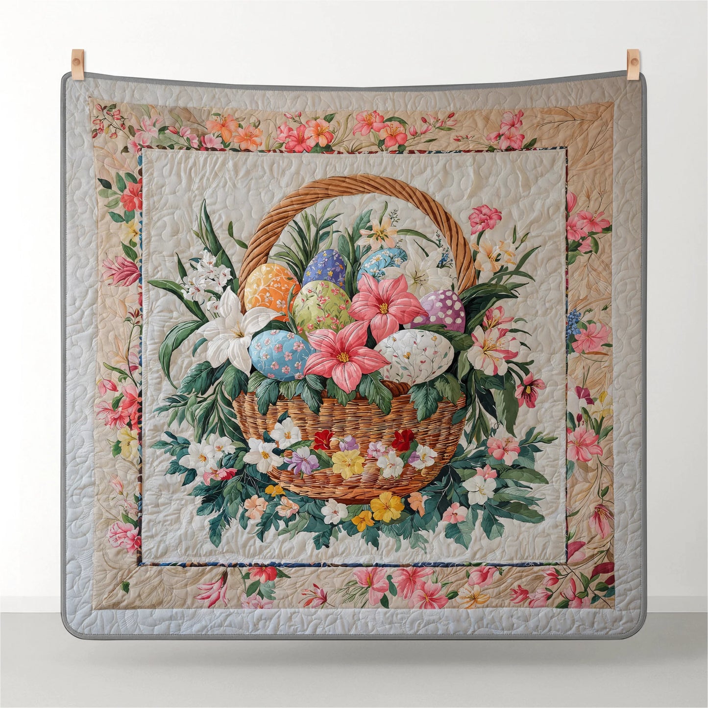 Pajabear Quilt 3-Piece Set Easter Basket Bliss