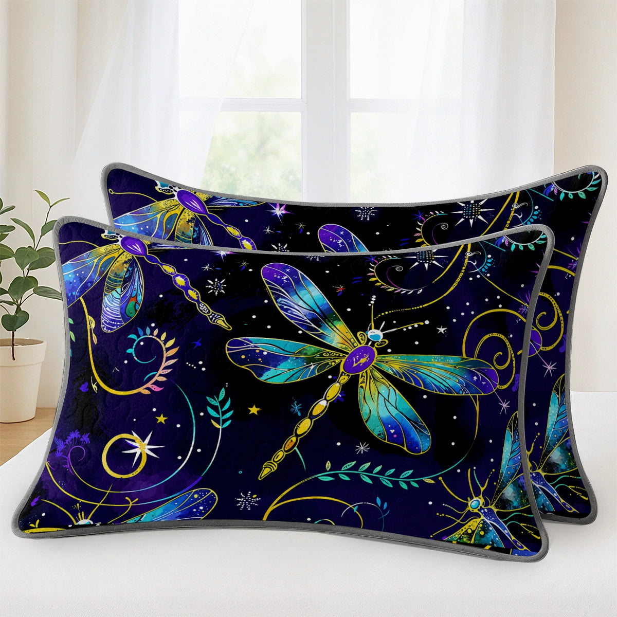Pajabear Quilt 3-Piece Set Nature Dragonflies