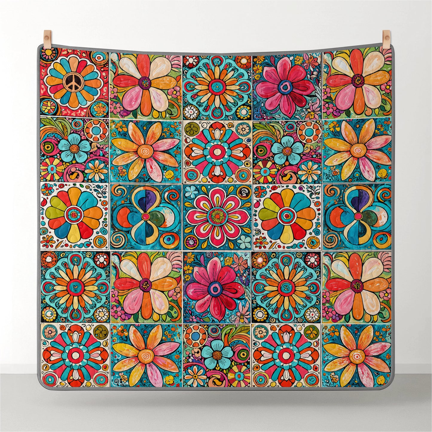 Pajabear Quilt 3-Piece Set Hippie Dream