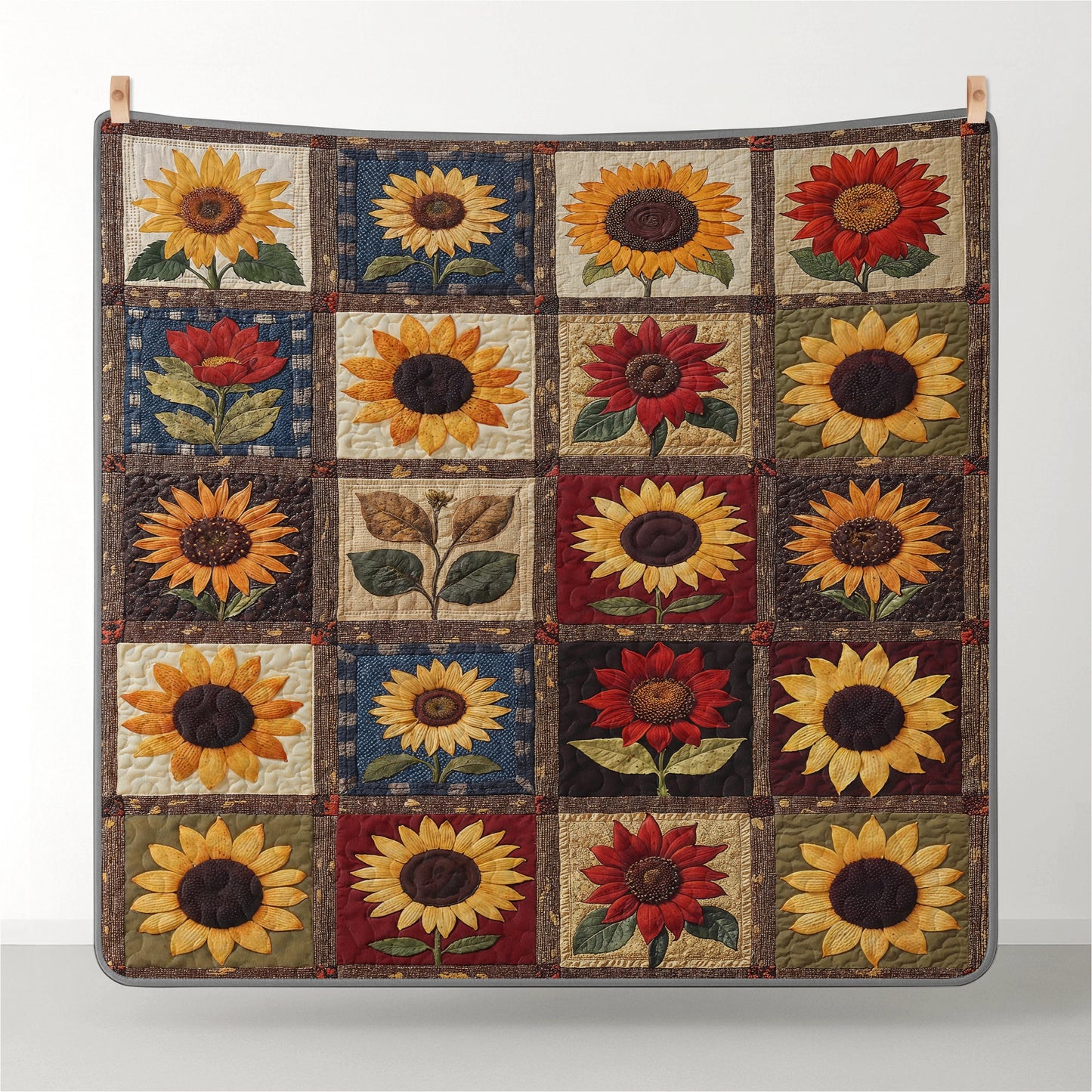 Pajabear Quilt 3-Piece Set Modest Sunflowers