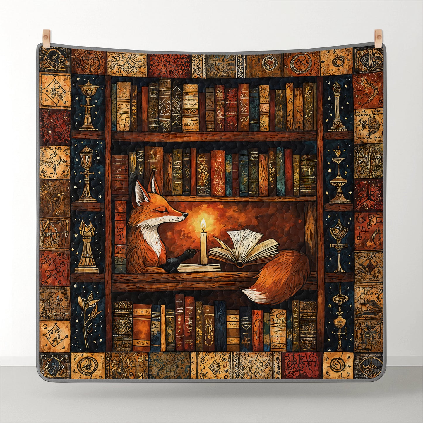 Pajabear Quilt 3-Piece Set Mystic Fox Reading