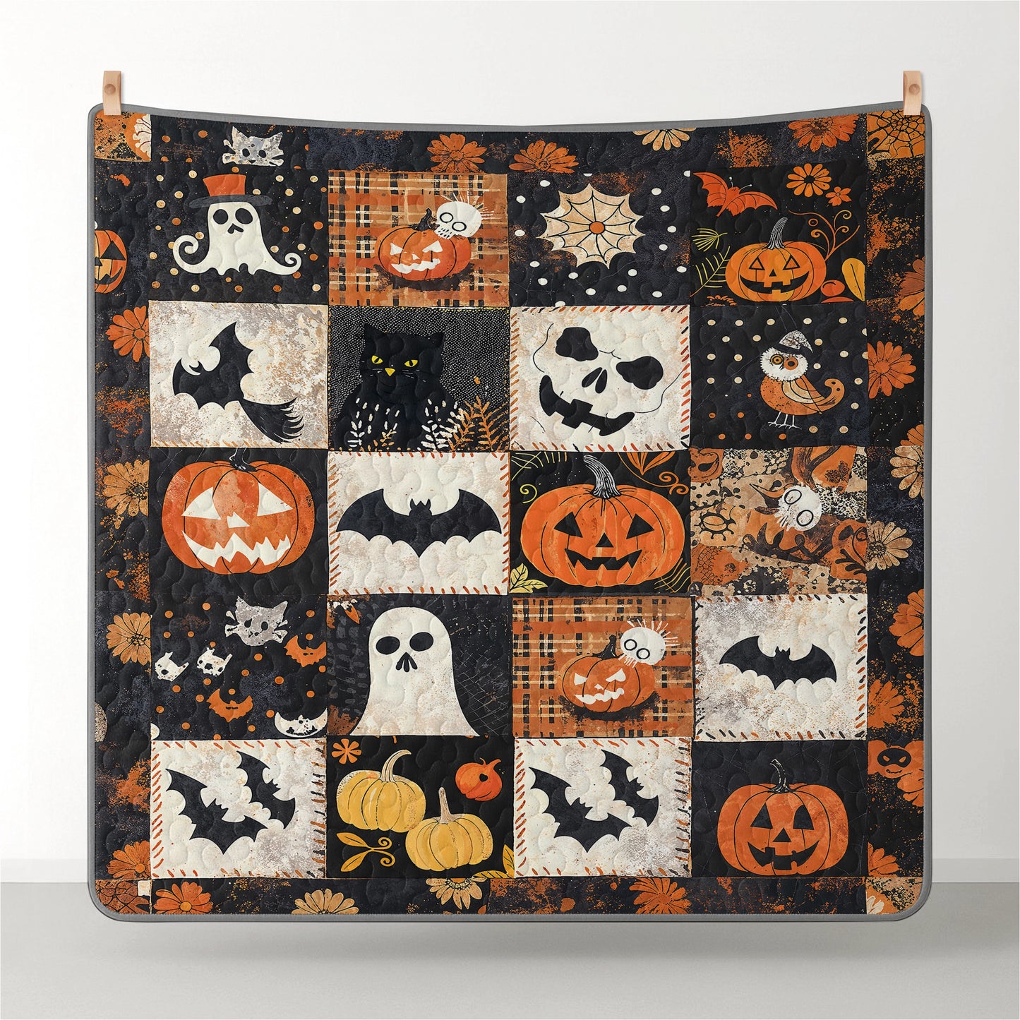 Pajabear All Season Quilt 3-Piece Set Spooky Patchwork