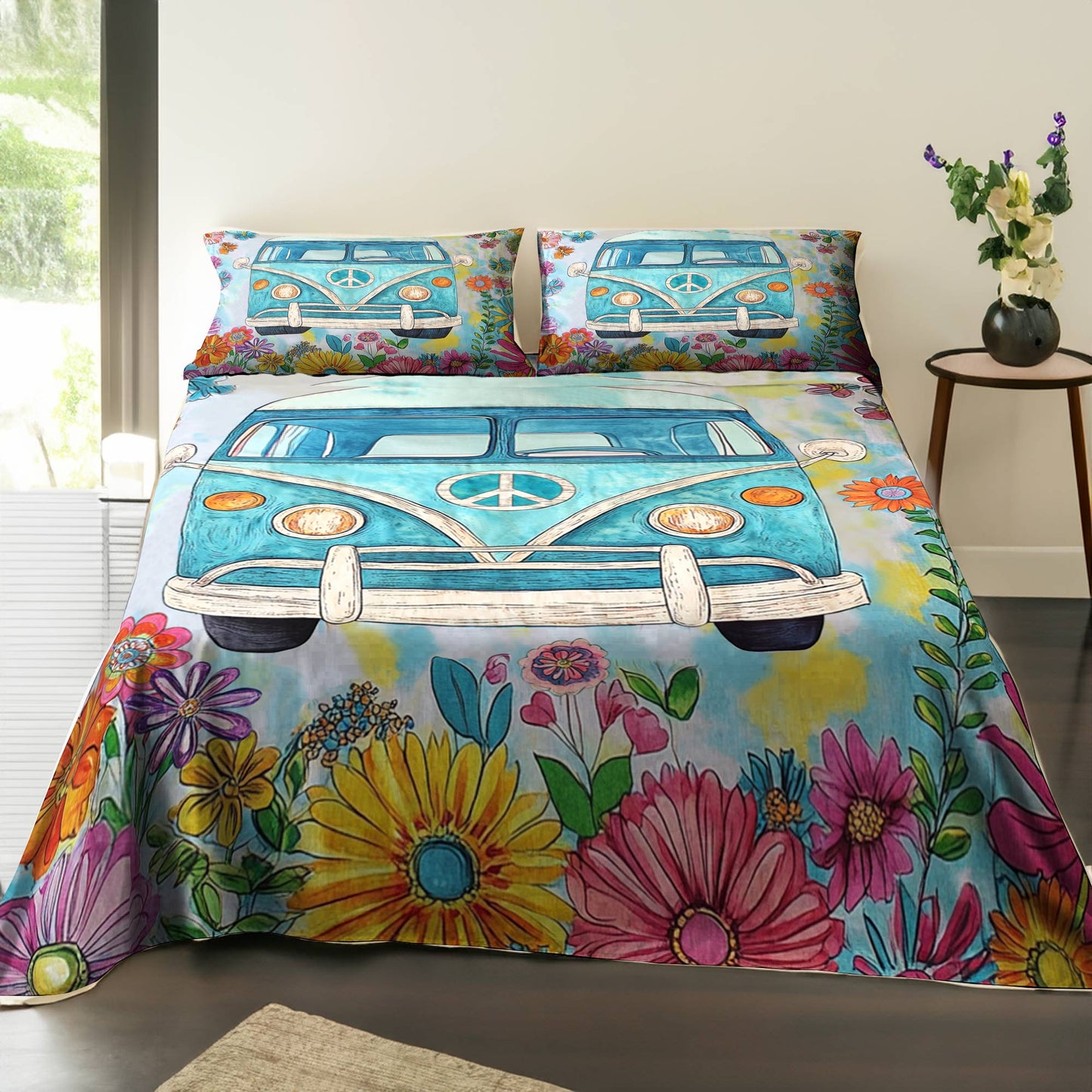 Pajabear 4-Piece Bed Sheet Set Sunny Smile