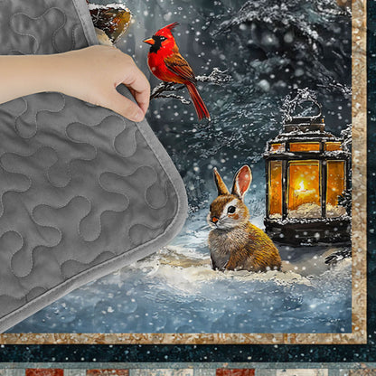 Pajabear Quilt 3-Piece Set Snowman’s Gentle Light Winter Memory