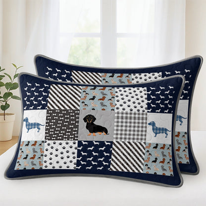 Pajabear Quilt 3-Piece Set Dachshund Delight
