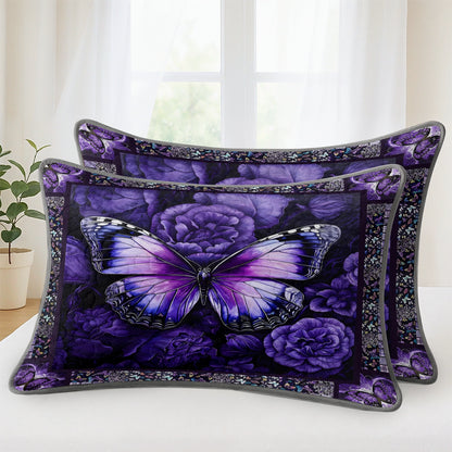Pajabear Quilt 3-Piece Set Butterfly Bliss Purple
