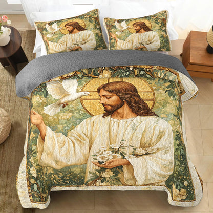 Pajabear Quilt 3-Piece Set Divine Serenity