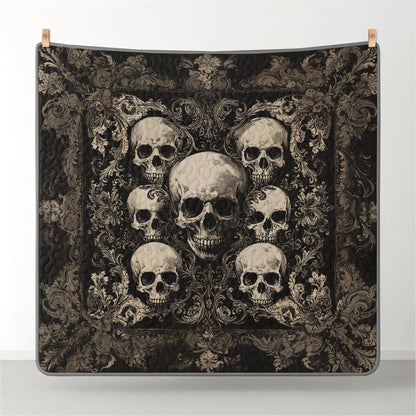 Pajabear Quilt 3-Piece Set Gothic Skull Majesty