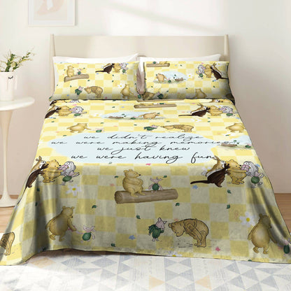 Pajabear 4-Piece Bed Sheet Set Having Fun