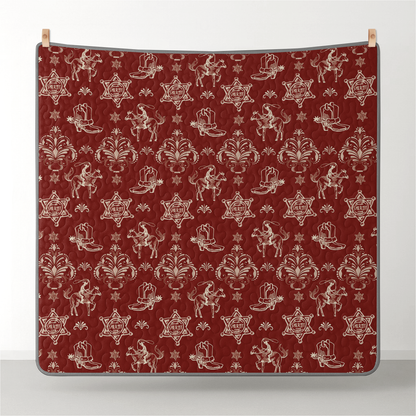 Pajabear Quilt 3-Piece Set Rodeo Rouge