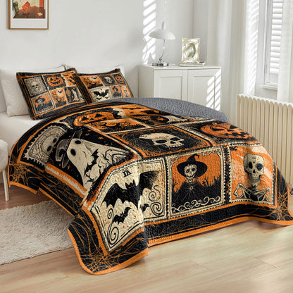 Pajabear All Season Quilt 3-Piece Set Mystic Halloween Charm