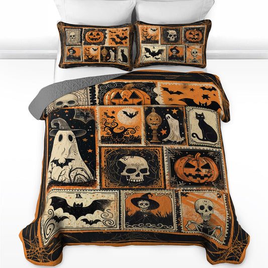 Pajabear All Season Quilt 3-Piece Set Mystic Halloween Charm