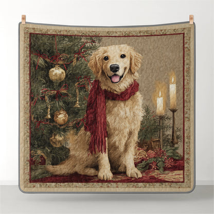 Pajabear Quilt 3-Piece Set Golden Christmas Glow