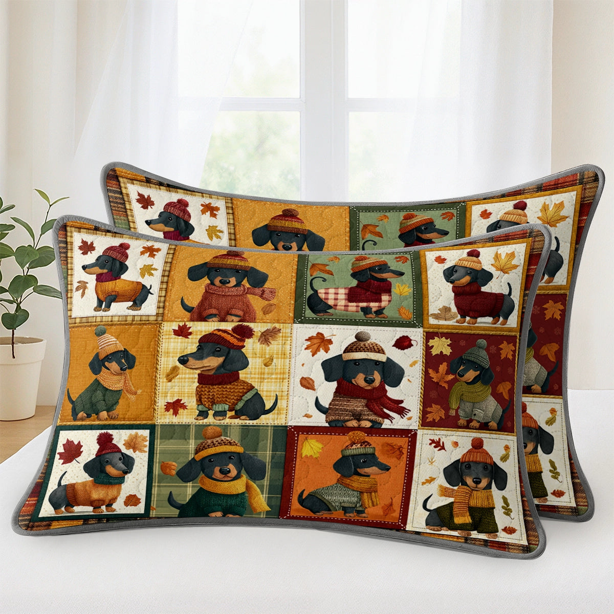 Pajabear Quilt 3-Piece Set Snuggle Season Doxies