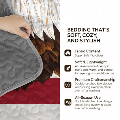 Pajabear Quilt 3-Piece Set American Eagle