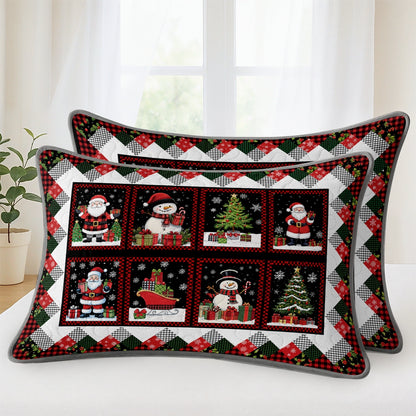 Pajabear Quilt 3-Piece Set Santa's Tree Farm