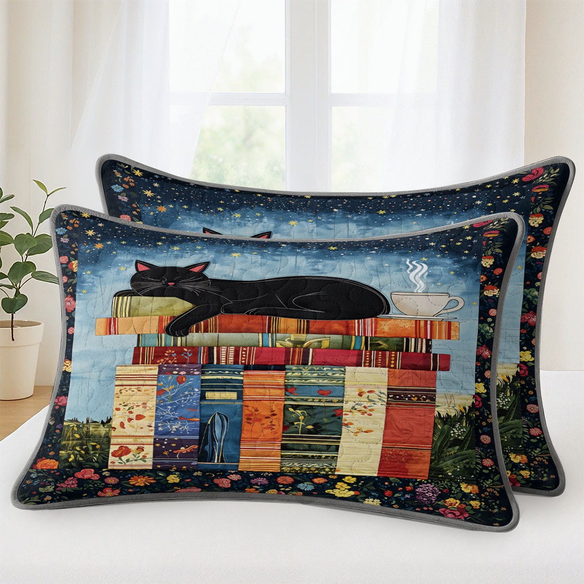 Pajabear Quilt 3-Piece Set Cozy Cat