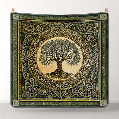 Pajabear Quilt 3-Piece Set The Eternal Celtic Tree of Life