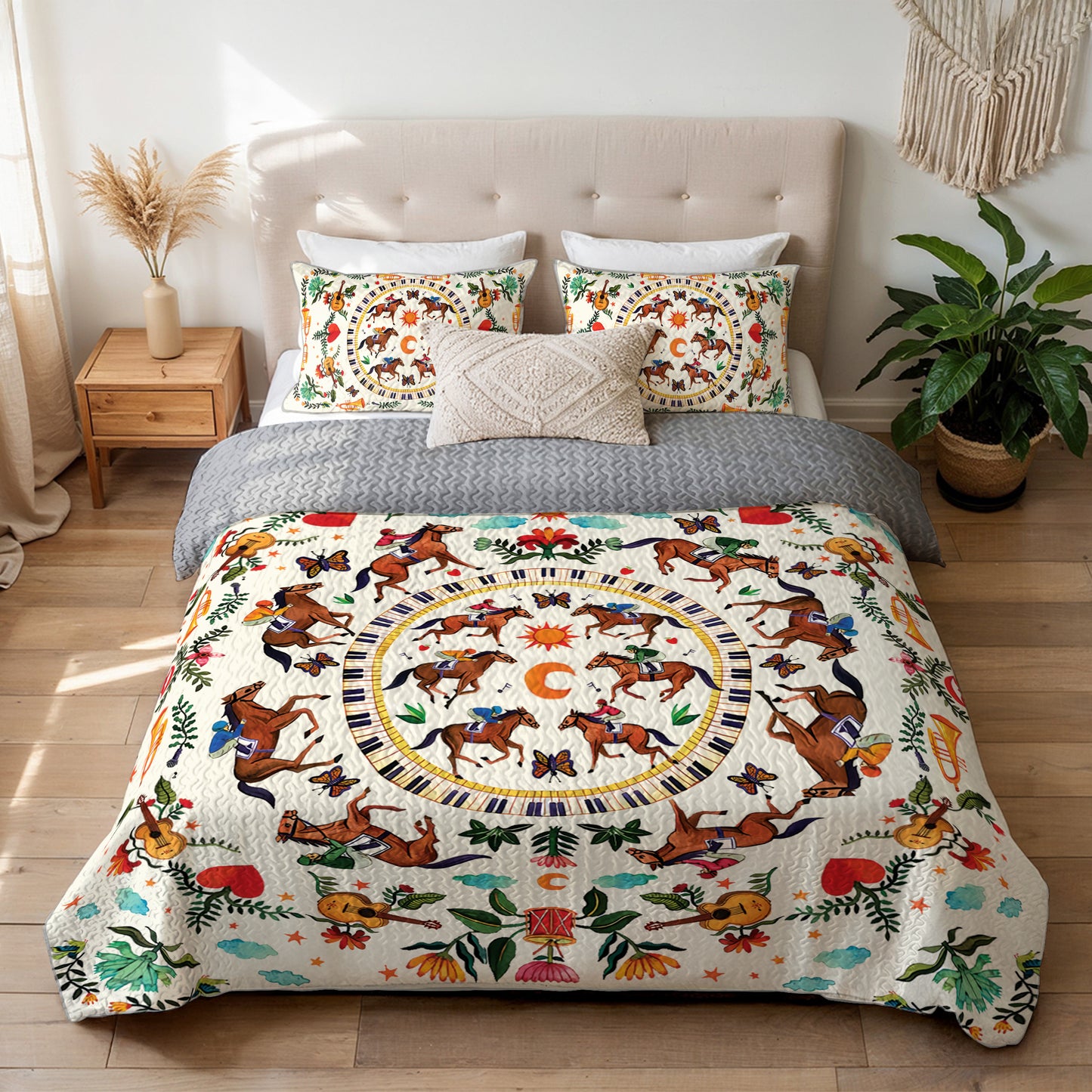 Pajabear Quilt 3-Piece Set The Carousel of Dreams