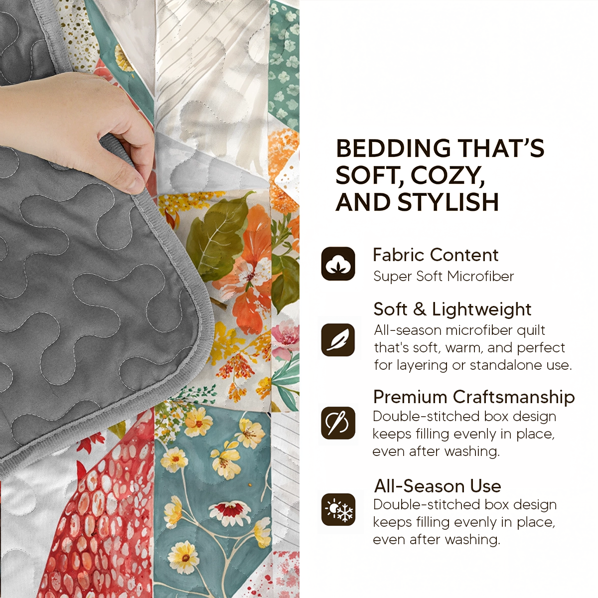 Pajabear Quilt 3-Piece Set Rodeo Rouge