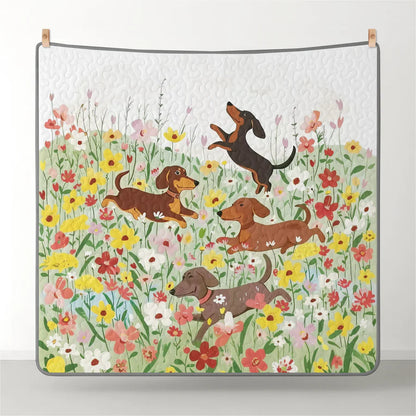 Pajabear Quilt 3-Piece Set Spring Pup Joy