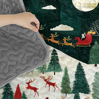 Pajabear Quilt 3-Piece Set Christmas Eve Magic