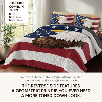 Pajabear Quilt 3-Piece Set American Eagle