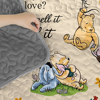 Pajabear Quilt 3-Piece Set Pooh The Love