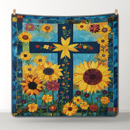 Pajabear Quilt 3-Piece Set Sunflower Cross