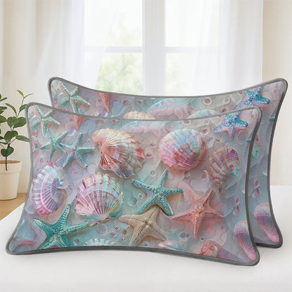 Pajabear Quilt 3-Piece Set Coastal Shell