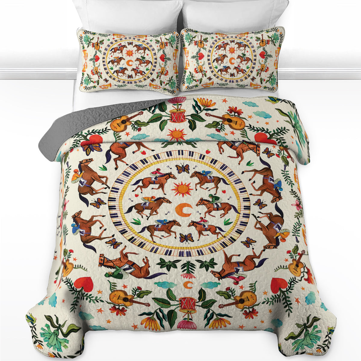 Pajabear Quilt 3-Piece Set The Carousel of Dreams