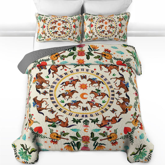 Pajabear Quilt 3-Piece Set The Carousel of Dreams