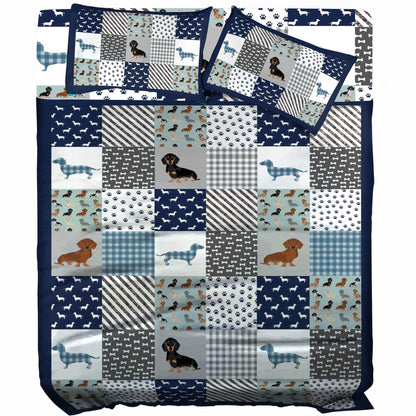 Pajabear 4-Piece Bed Sheet Set Dachshund Delight