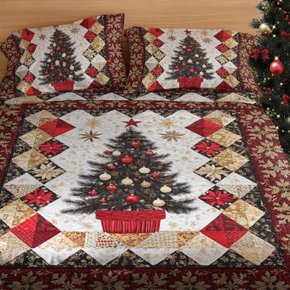 Pajabear 4-Piece Bed Sheet Set Christmas Tree